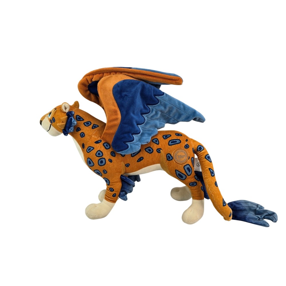 Disney Elena of Avalor Skylar Jaquin Plush Winged Jaguar Blue Orange 17 inch